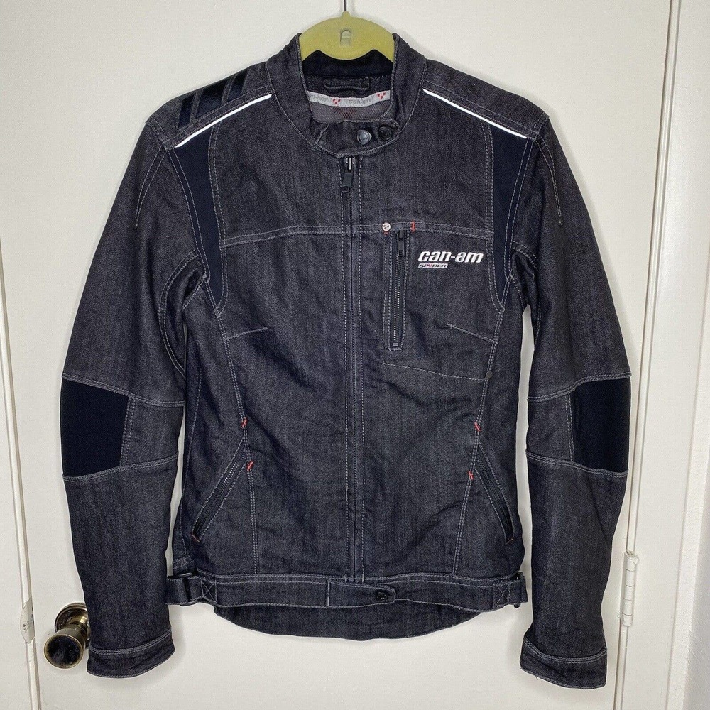 Can-Am Spyder DC Series BRP Black Jacket Size Small Denim Unisex